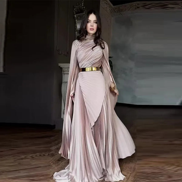 Batwing Sleeve Split Dresses