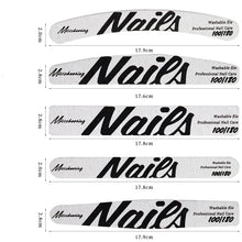 Professional nail file set 100/180 grit emery board for manicure