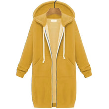 Long Sleeve Mid-Length Sweatshirt Fleece Jacket