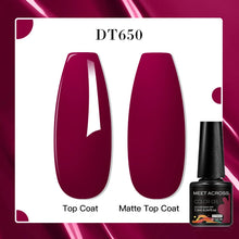 MEET ACROSS 8 Colors Mirror Gel Nail Polish Long-lasting Quick-drying Metallic Gold Silver Red Semi Permanent Varnish Nail Art