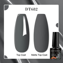 MEET ACROSS 8 Colors Mirror Gel Nail Polish Long-lasting Quick-drying Metallic Gold Silver Red Semi Permanent Varnish Nail Art