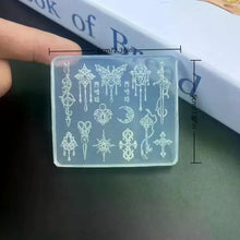 Silicone nail art mold 3D relief flowers and bow tie template