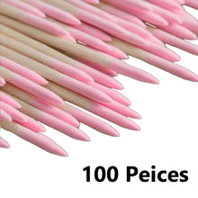 Cotton swabs nail art precision beauty tool close up detail
