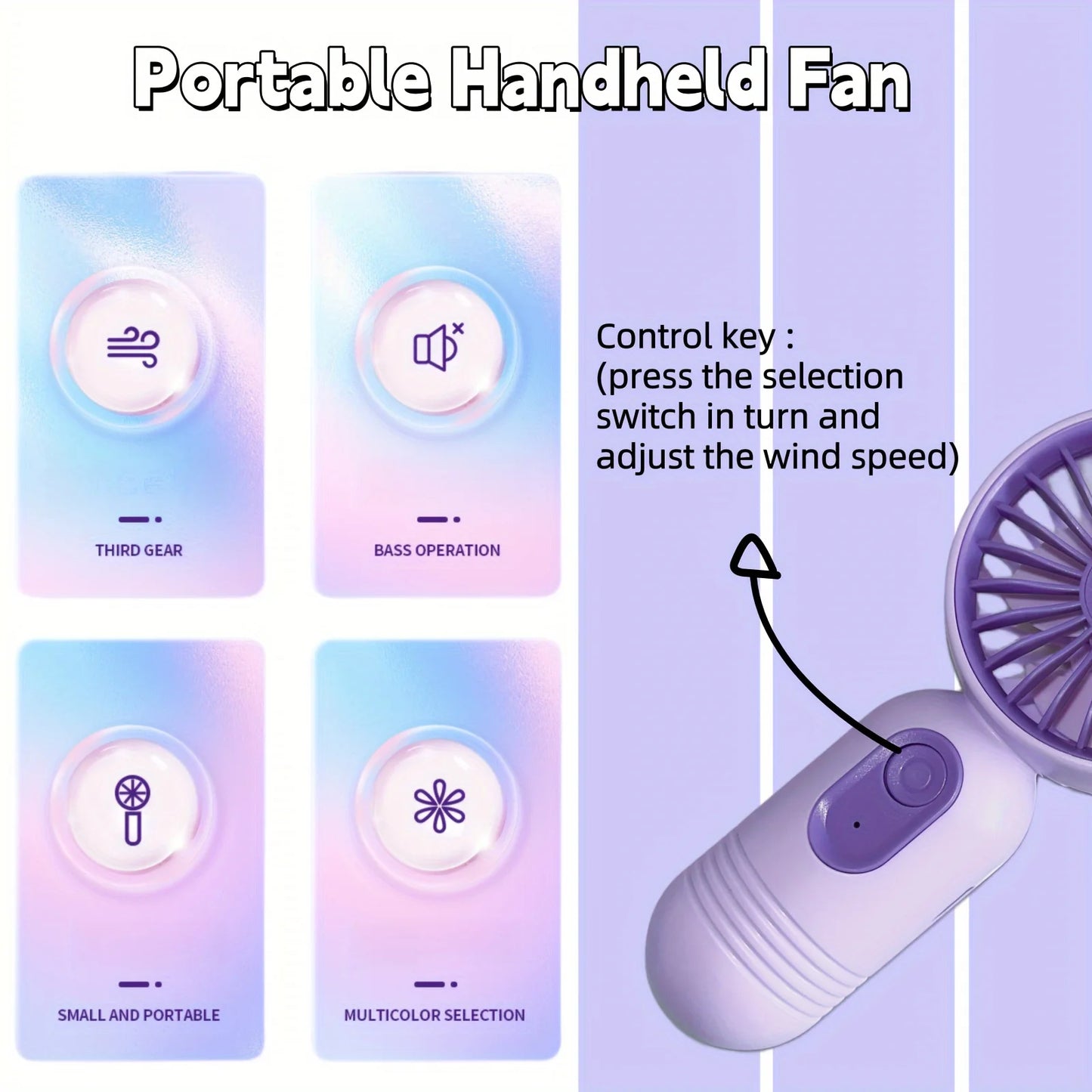 USB Mini Rechargeable Portable Fan