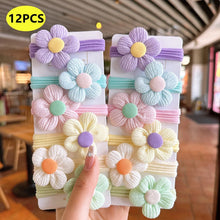 elastic hair bands for girls – flower style hair rings party set