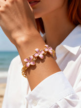 Pink Flower Bracelet