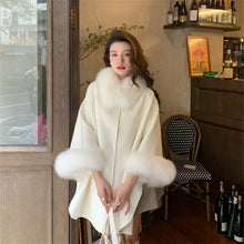 Fur Sleeve Detachable Real Fox Fur Collar 2024 New Autumn Winter Coat Wool Women's Warm A-line Jacket Luxury Thick Female Coat