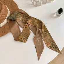 Fashion Floral Headband Oil Painting Ribbon Headscarves Chinese Style Hair Ribbon Scarf