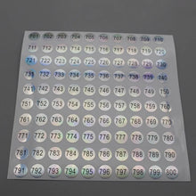 nail polish number stickers – laser round waterproof digital labels 1 to 1000