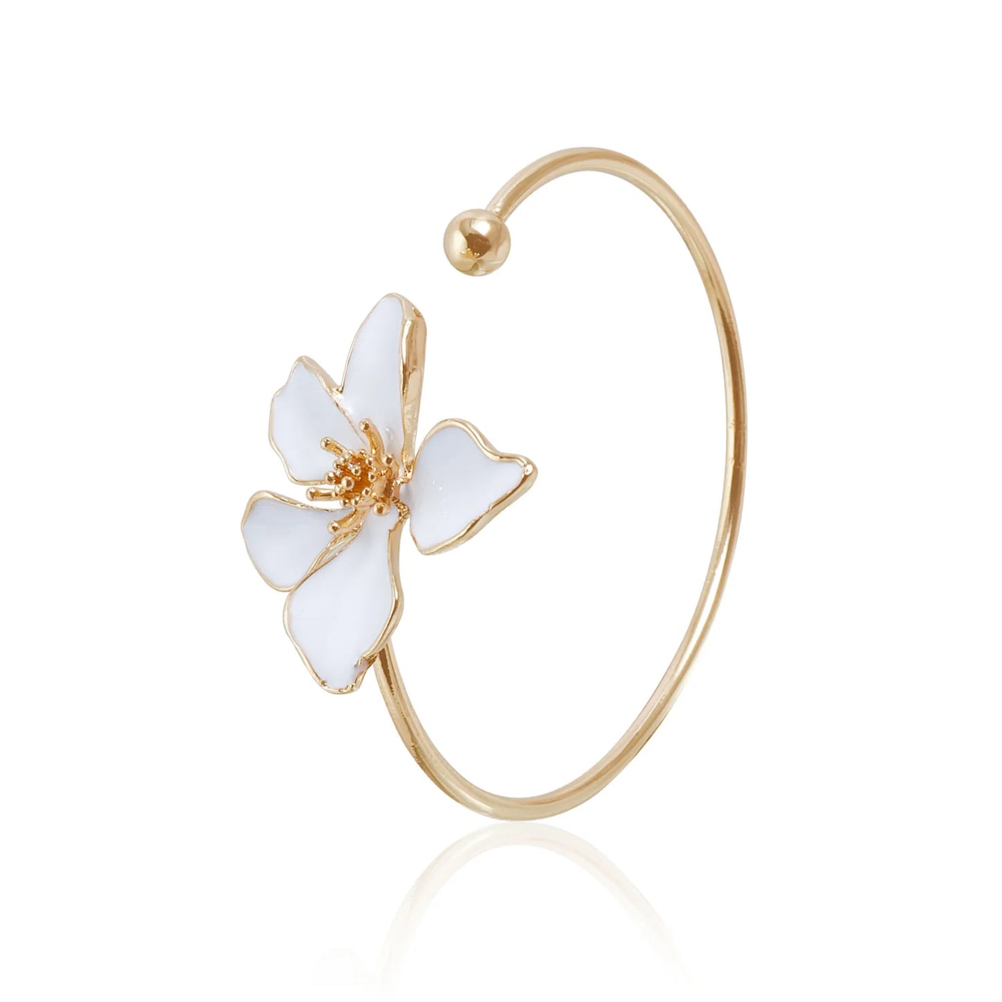 Exquisite Enamel Flower Bracelet Necklace