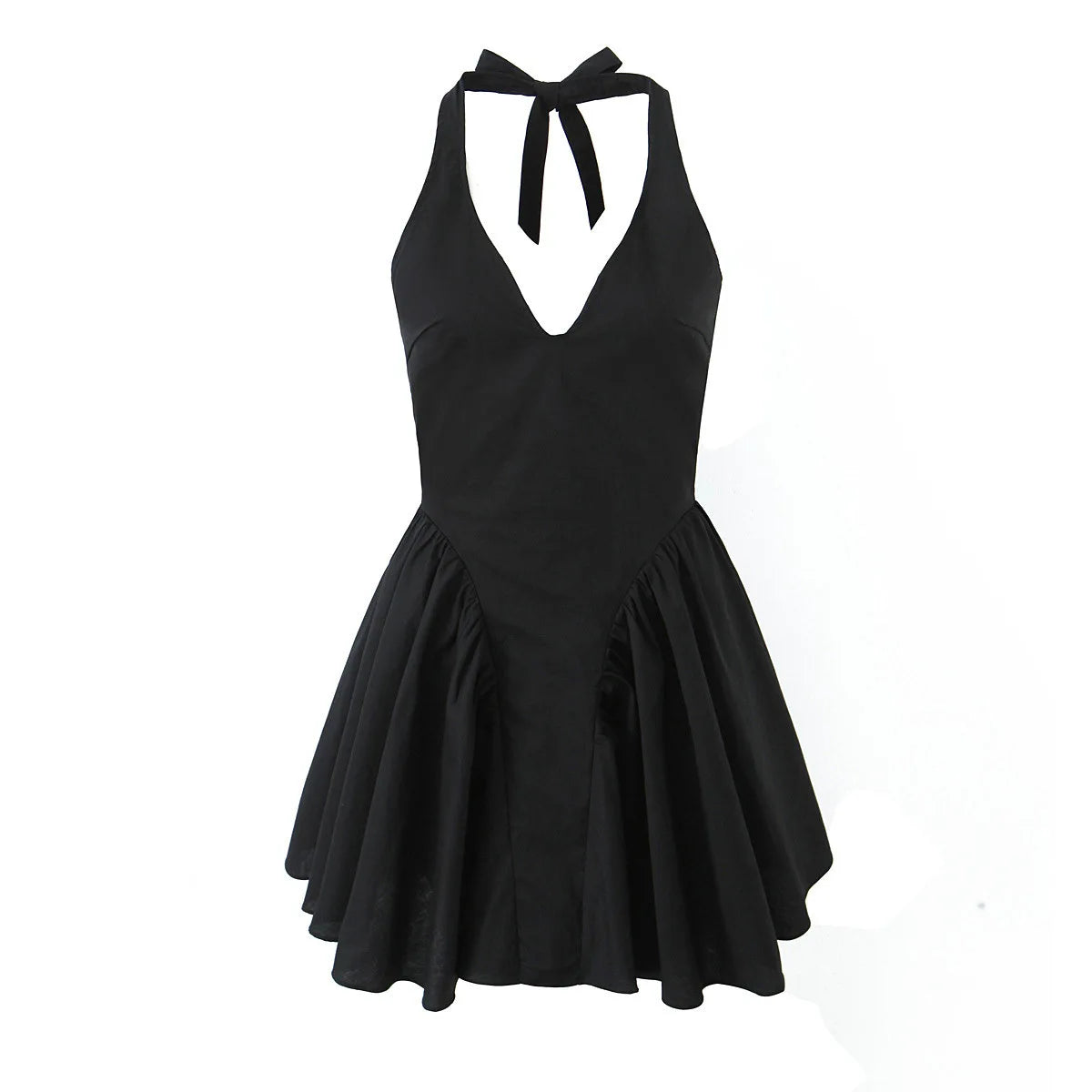 Summer dress 2024 women evening party mini dresses elegant white bodycon dress korean fashion ruffle halter tank dress backless