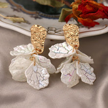 handmade petal earrings – boho nature inspired jewellery worn