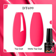 MEET ACROSS 8 Colors Mirror Gel Nail Polish Long-lasting Quick-drying Metallic Gold Silver Red Semi Permanent Varnish Nail Art