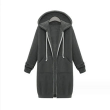 Long Sleeve Mid-Length Sweatshirt Fleece Jacket