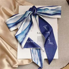 Fashion Floral Headband Oil Painting Ribbon Headscarves Chinese Style Hair Ribbon Scarf