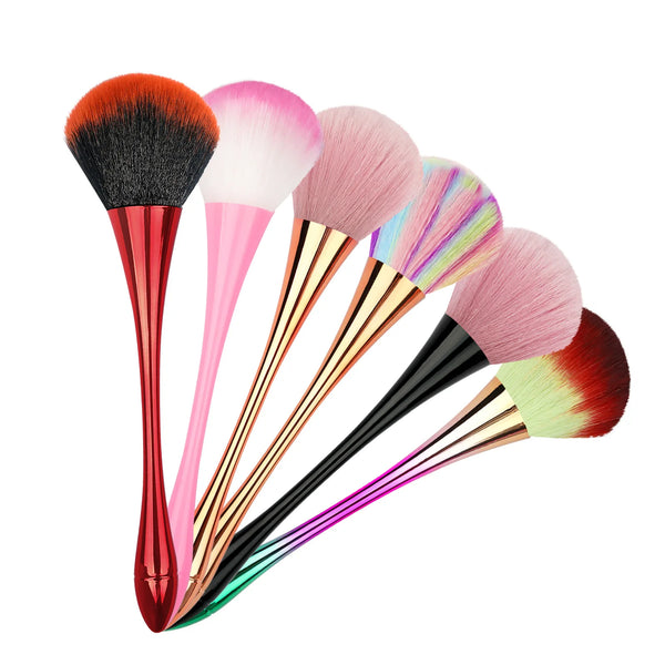 Nail dust brush set 6 styles professional makeup kabuki powder kit
