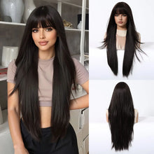 Ombre layered synthetic wig available in multiple gradient color options.
