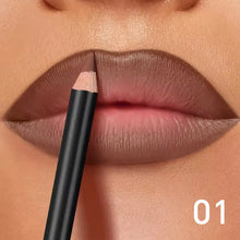 Waterproof matte lip liner long-lasting wear through meals and drinks.