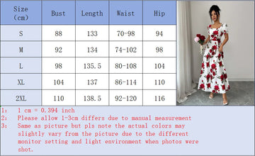 Women Rose Floral Print Maxi Dresses Square Neck Puff Short Sleeve Back Smocked Elastic Waist Flowy A Line Summer Vacation Dress
