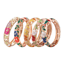 Floral Enamel Bracelets
