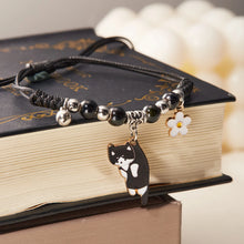 Cartoon Enamel Animal Cat Flower Bracelet