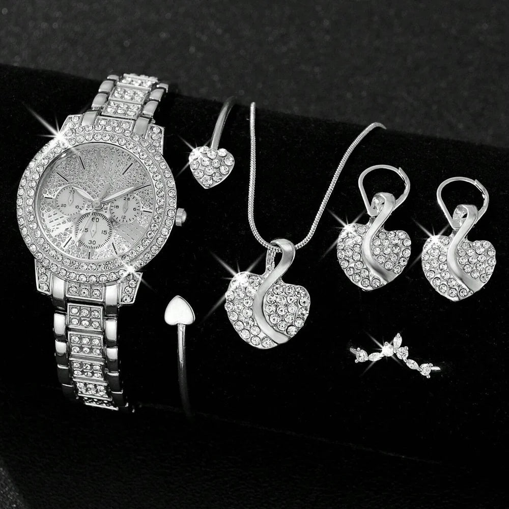Women's Quartz Watch Jewelry Set