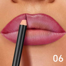 Waterproof matte lip liner preventing lipstick bleed for a flawless look.