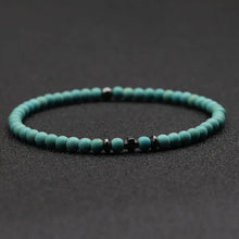 Noter Men Bracelet 6 Colors 4mm Beads Strand Braslet Natural Hematite Stone Healing Braclet Meditation Yoga Accessories Joias