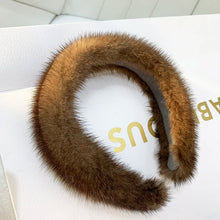2026 Hot Sale Women Luxury winter 100% Real Mink Fur Headbands High Quality Real Fur Hair Band Lady Fashion Hair Hoop Furry Gift