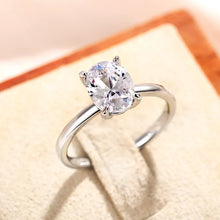 Oval Pigeon Egg Cube Zirconia Ring
