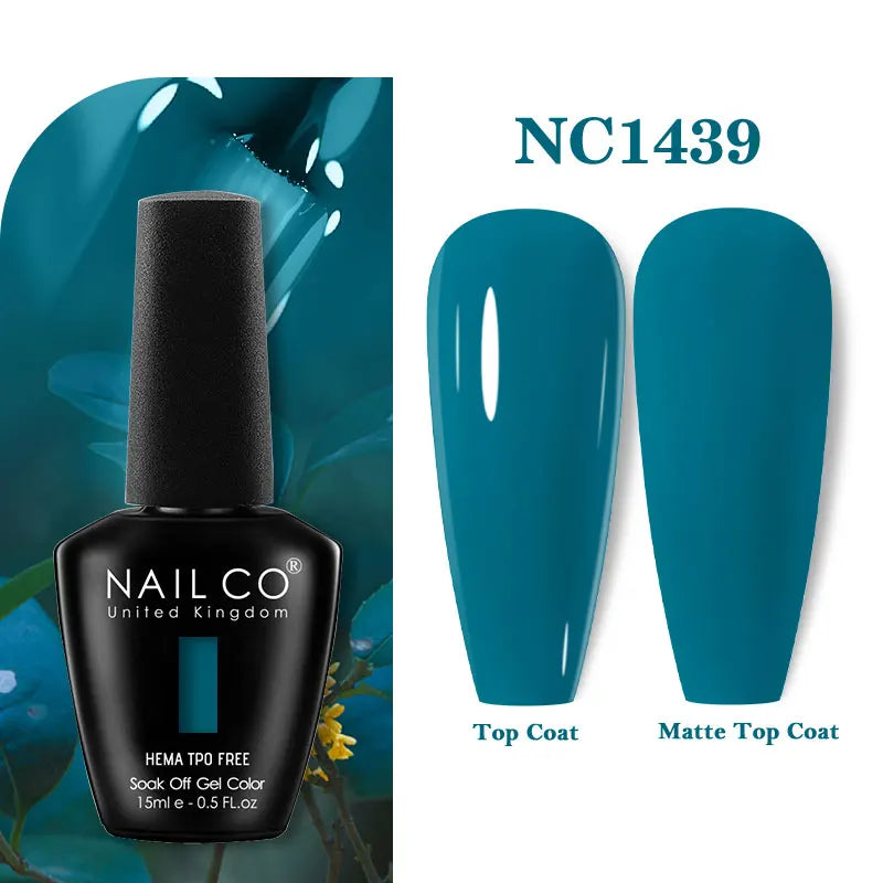 NAILCO 15ml HEMA-free TPO-free Topcoat Basecoat Artistic Design Gel Nail Polish Top Base Coat UV LED Soak Off Gel Nail Polish