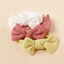 Baby Bow Headband Solid Color Wide Hairbands Soft Elastic Hair Bands Boy Girl Newborn Headwear Bowknot Kids Hair Accessories