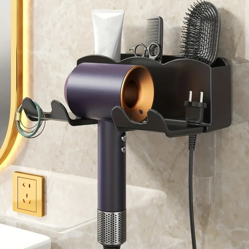 1pc Hair Dryer Storage Rack