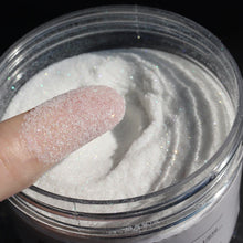 Glitter nail powder white iridescent holographic 50g bag