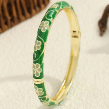 Flower Enamel Cloisonne Bracelet