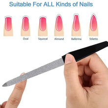Metal nail file double sided professional manicure pedicure tool
