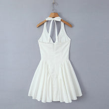 Elegant White Bodycon Dress Backless