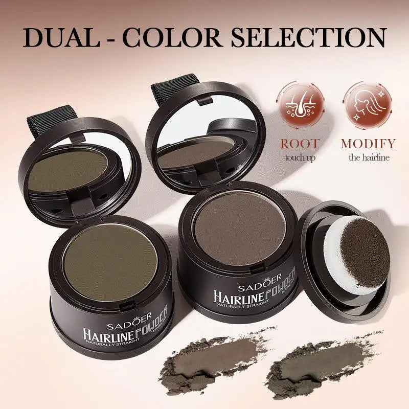 Adds Volume Hairline Powder, Root Touch Up & Loss Cover Up, Instant Gray Cover Up Powder Long-Lasting Coverage For Thinning Hair