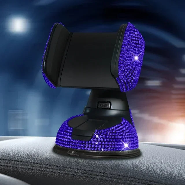 Crystal Rhinestones 360 Degree Car Phone Holder