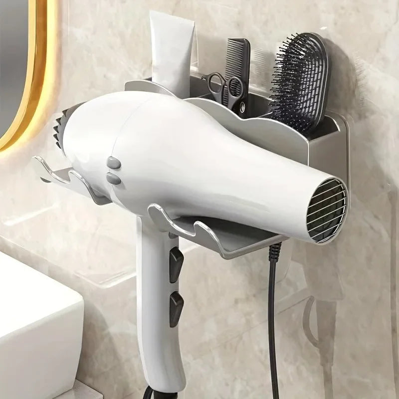 1pc Hair Dryer Storage Rack