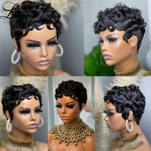 Human hair wig with bangs 180% density full voluminous finish.
