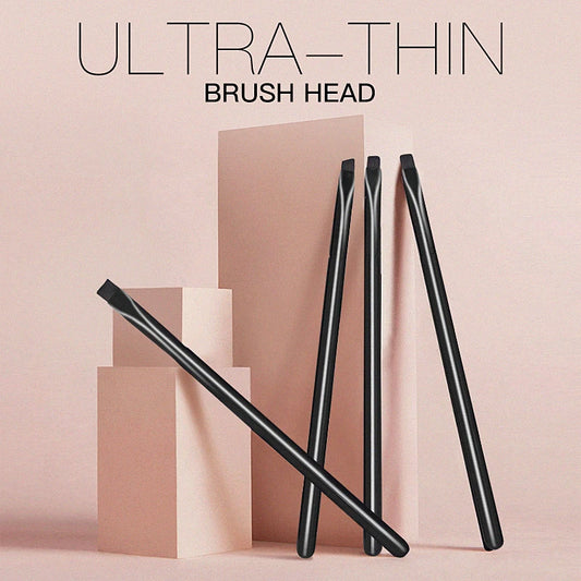 4pcs Blade Makeup Brushes Angled Thin Eyebrow Brush Flat Fine Eyeliner Brush Professional Liner Brow Make Up Tools