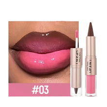 Tapered Lip Liner Contour Pencil Double Head Mirror Plumping Lip