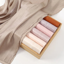 Newest Plain Shimmer Hijab Silk Wrinkle Scarf Muslim.