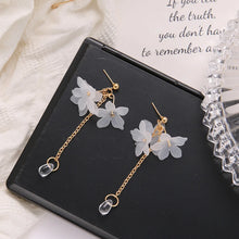 White Flower Earrings