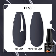 MEET ACROSS 8 Colors Mirror Gel Nail Polish Long-lasting Quick-drying Metallic Gold Silver Red Semi Permanent Varnish Nail Art