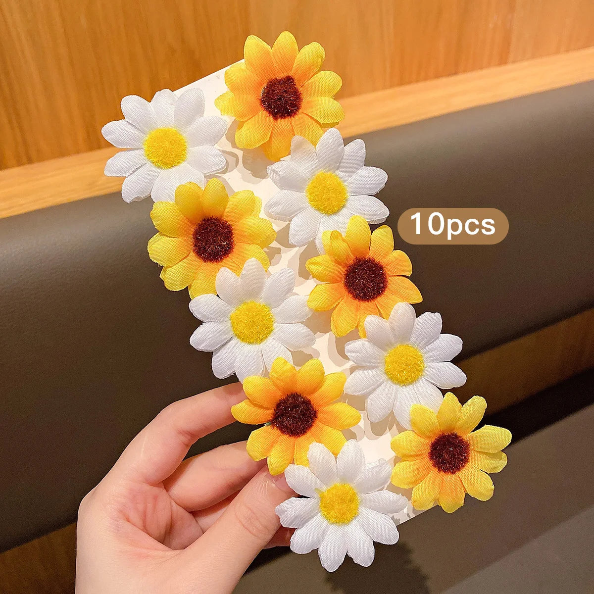 10 Sunflower Hair Clips