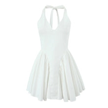 Elegant White Bodycon Dress Backless