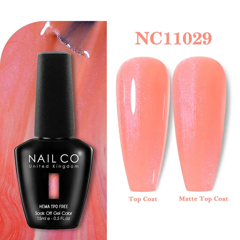 NAILCO 15ml HEMA-free TPO-free Topcoat Basecoat Artistic Design Gel Nail Polish Top Base Coat UV LED Soak Off Gel Nail Polish