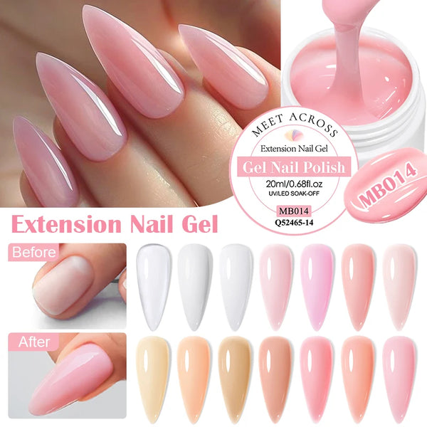 Nail gel polish with application process and color options.